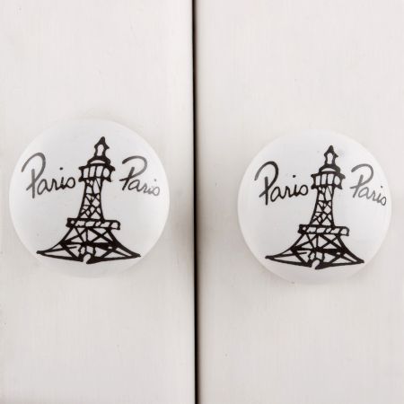Paris Eiffel Tower Flat Drawer Knob